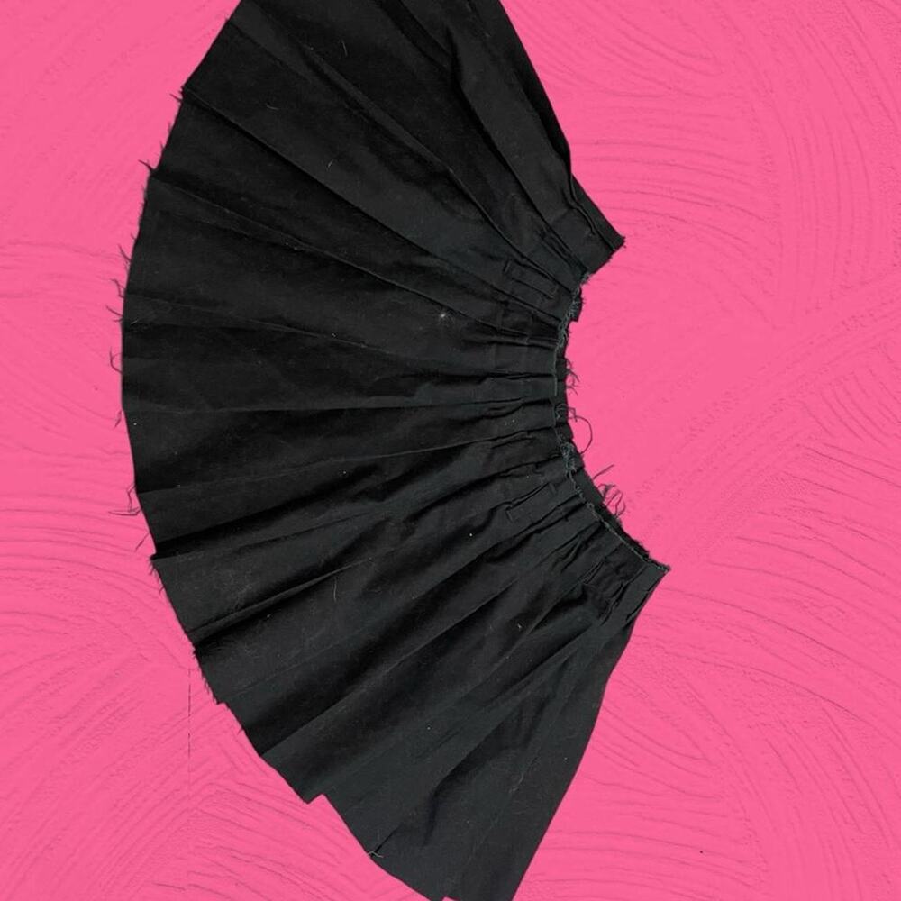 Black Pleated Mini Skirt